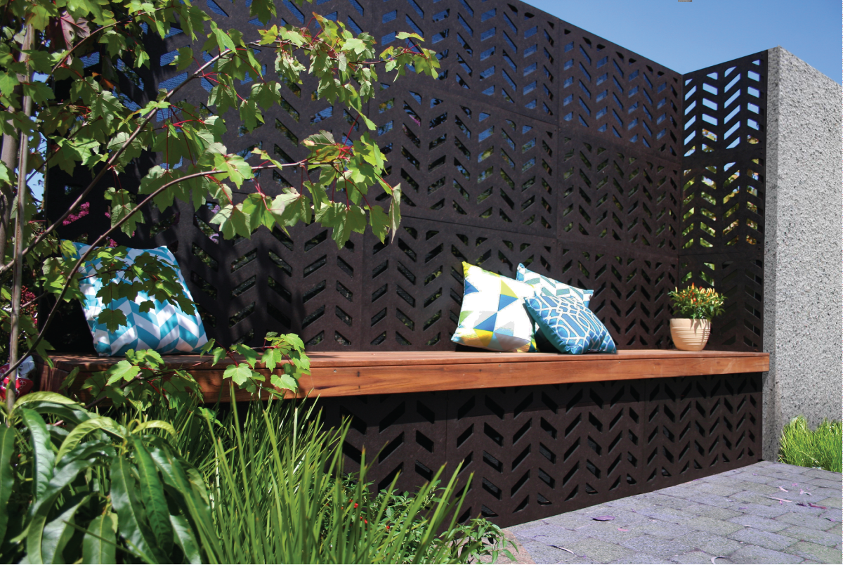 HERRINGBONE 80 Outdeco Outdoor Decorative Screen Panels
